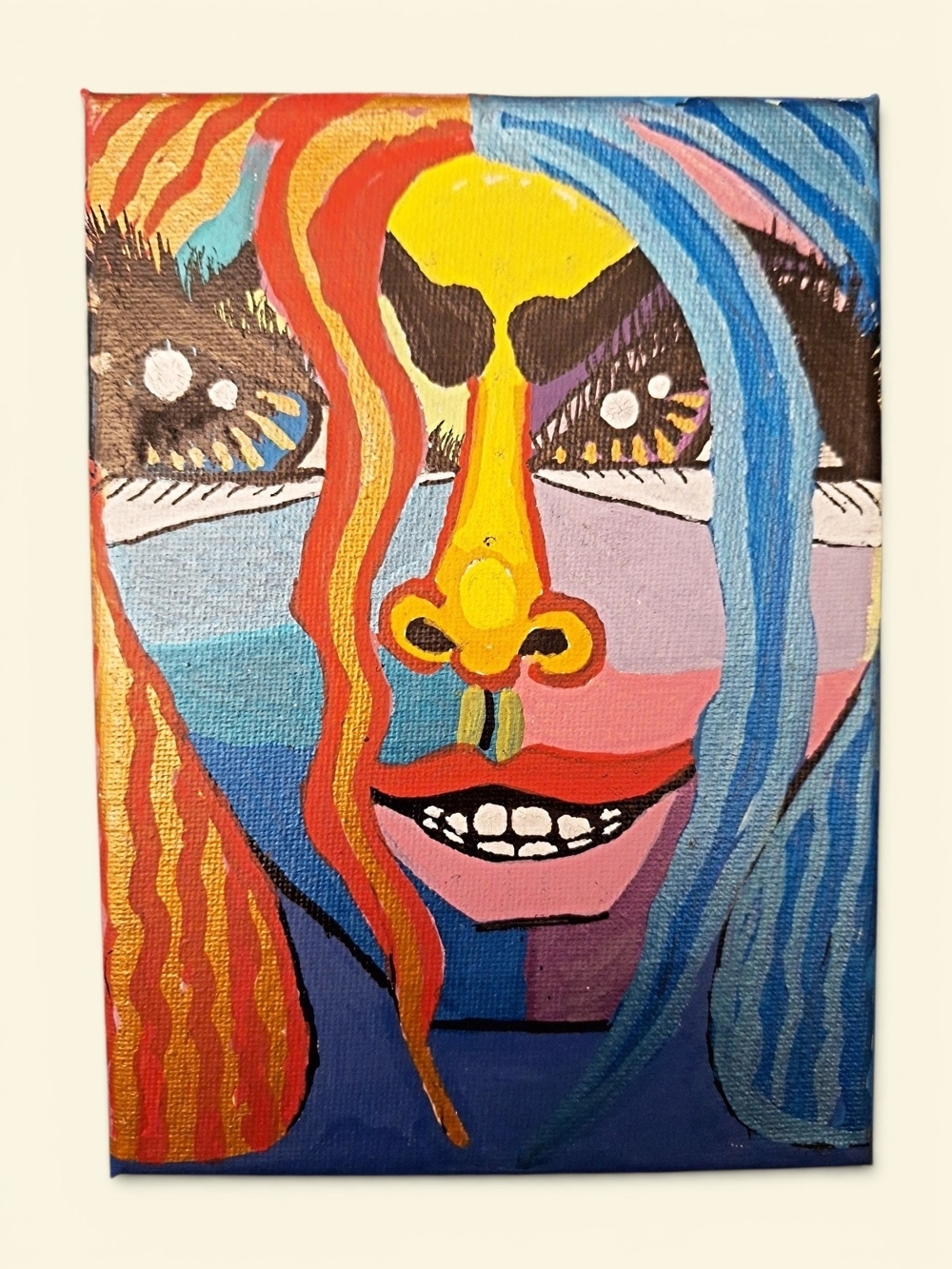 ✨️"Nemesis" Megan Phoenix Original! Goddess Of Revenge! Pop Art Portrait!